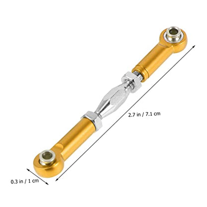6Pcs Turnbuckle Rod Linkage for Epxhsp Racing Hpi Truck Buggy Upgrade Parts Construction Yellow - color: Yellow