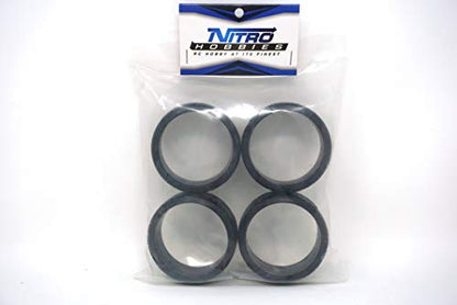 1/10 F-Shaped Hard Plastic On Road Drift Tires (4pc)