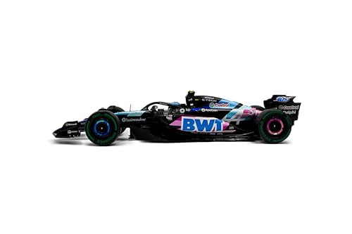 Solido 1:18 Scale Alpine F1 Team A524 Blue E.Ocon Brazilian GP 2024 Diecast Model Car S1814004