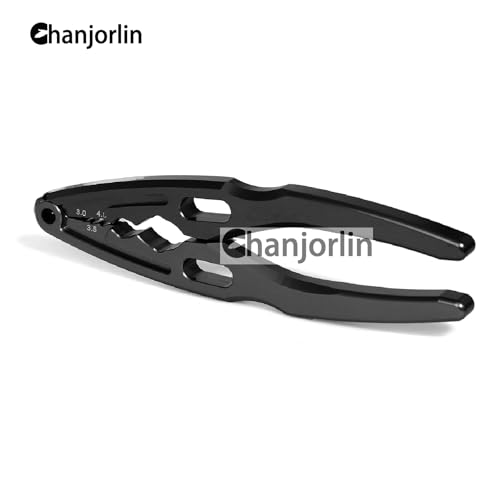 RC Multi-Function Shock Pliers Aluminum Alloy RC Clamps 3.0 3.5 4.0 Shock Pivot Balls Tie Rods Shafts Assembly Disassembly Tool For 1/8 1/10 Crawler On Off Road Buggy Truck Car (Black) - color: Black