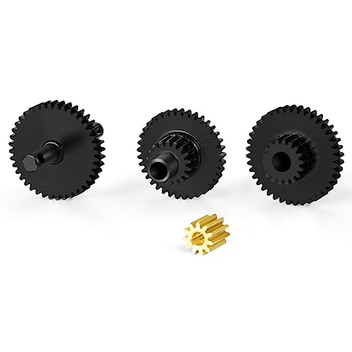 Steel Transmission Pinion Gear Set for TRX4M Defender, Bronco, K10 High Trail, F150 1/18 RC Crawler Car Upgrade Parts - style: 16.6:1