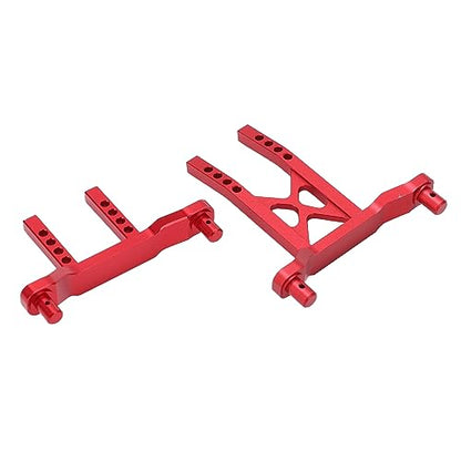 Keenso Aluminum Alloy Front Rear Body Mounts, Shell Post for LaTrax Teton 1/18 RC Car Upgrade Parts (Red) - color: Red