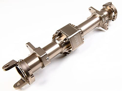 GTBRacing Metal Front Rear Axle Housing Set Fit Kyosho Mad Force Kruiser FO-XX Mad Crusher New USA-1 Upgrade Part (Titanium) | Aluminum Kyosho Mad Crusher Foxx USA-1 Axle - color: Titanium