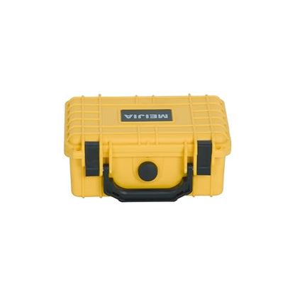 MEIJIA IP67 waterproof hard compact case,Customizable Fit Foam,8.12”x6.56”x 3.56”,Fit Use of Drones, Cameras,Equipments,lens (Yellow) - color: Yellow, size: 8.12 x 6.56 x 3.56 inches