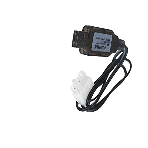 Heyiarbeit L6.2-3P USB Charging Cable for RC Car 9.6V 200mA Ni-MH Ni-CD Battery 1pcs - size: L6.2-3P 1Pcs