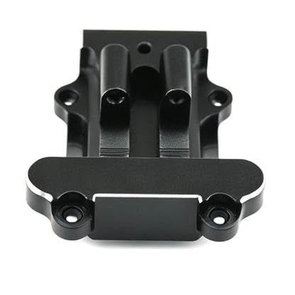 Aluminum Upgrade Parts Set for ARRMA 1/16 Mini Kraton 3S, Front/Rear Upper/Lower Arm, Gearbox Cover, Wing, Steering Link (Black Rear Gearbox Cover) - color: Black Rear Gearbox Cover