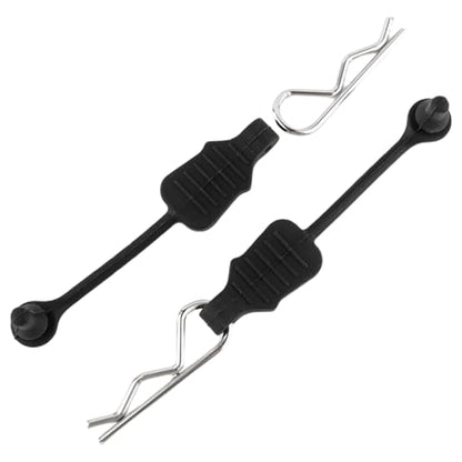 30 Pieces 1.2mm RC Cars Body Clips with Pull Tabs for 1:10 1:12 Traxxas Arrma Redcat Axial Losi HSP HPI Kyosho Trucks Upgrades & 1 PCS Hole Puncher Reamer for Body Shell Drills Tool - size: 1.2mm