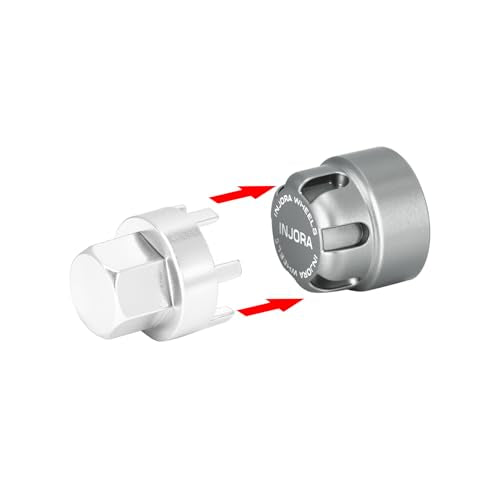 INJORA M2 Wheel Lock Nuts with Aluminum Cap for 1/24 RC Crawlers (Gray) - color: Gray