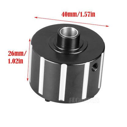 Aluminum Differential Carrier Diff Case Upgrades Part for 1/5 Kraton 8S BLX Outcast 8S BLX,Black - color: Black (Upgrades Part)