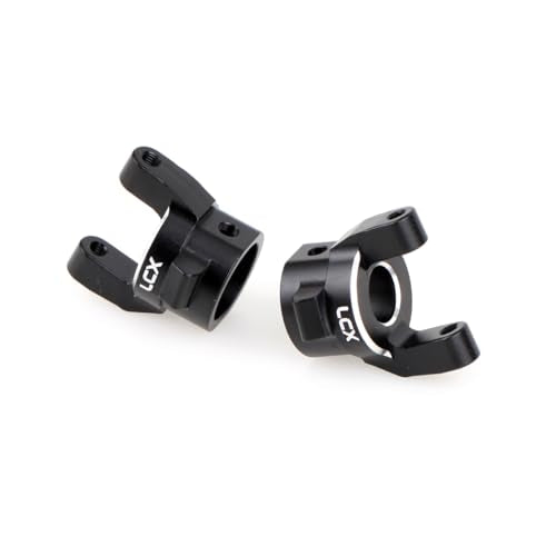 LCX Racing 1/10 RC Crawler Car CNC Aluminum Front Axle Steering Knuckle C Hub Carrier Set L/R for Axial SCX10 PRO, Upgrades Parts Accessories