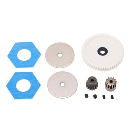 RC Car Parts for Axial for SCX10 90046 90047 1/10 RC Crawler Car Upgrade Parts Gearbox Transmission Gear Set 54T Spur Gear 13T 15T Motor Gear(Blue) - color: Blue