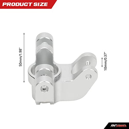 RCAWD Spindle Set Front Steering Blocks LOS244004 for Losi 1/8 LMT Upgrade Parts Silver - color: Silver