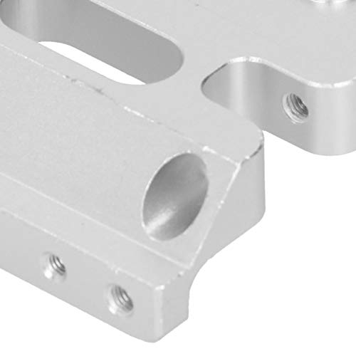 313mm Wheelbase Gearbox Chassis Frame, 1/10 RC Car Metal Upgrade Accessory, Aluminum Alloy Lightweight Base Support Plate with Anodized Finish for Remote Control Vehicles (Silver) - color: Silver