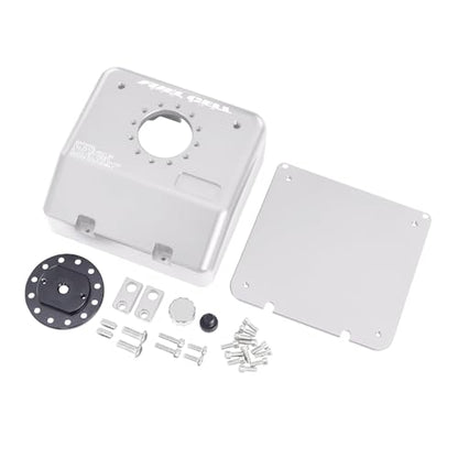 H10 Aluminum Alloy Simulated Cell Receiver Equipment Box Electric Box Fuel Tank for 1/10 RC Crawler Car Vanquish H10 Optic LCG Upgrade Parts (Silver) - color: Silver