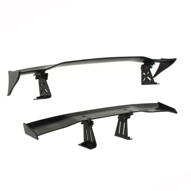 Rear Tail Wing Body Spoiler Wing Body Spoiler 1/10 RC Racing Drift Car 2 Kinds 1:10 Universal Parts Accessories - (Color: Black)