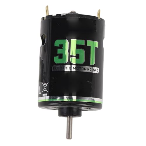 RC Brushed Motor ESC Set, 550 Brushed Motor with 30% Longer Armature High Torsion Water Built in Cooling Fan, for 1/10 Scale RC Crawler Car (35T) - size: 35T