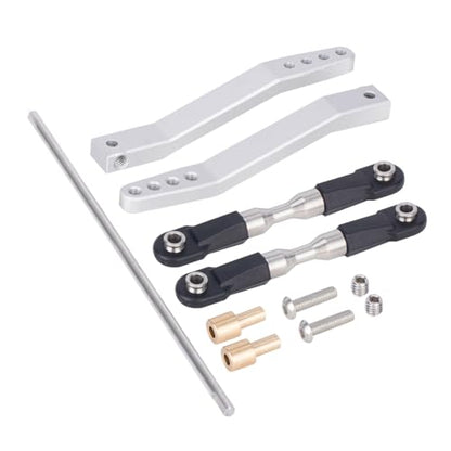 Metal Rear Sway Bar Anti-roll Set for 1/10 Axial Wraith RR10 Yeti Rock Crawler Car (Silver) - color: Silver