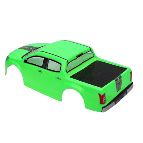 Vikye 1/10 RC Truck Body Shell, Lightweight Clear Pattern Replacement RC Car Shell with Precise Fit, for 26cm Wheelbase Remote Control Vehicles (Green) - color: Green
