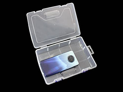 3pcs Clear Plastic Organizer Container Box, 8.7'' x5.9'' x 2.4 '' Containers Storage with Snap-tight Closure Latch For Pencils, Puzzles, Beads,Jewelry Making & Sewing Crafts (22x15x6cm) - size: 3pcs Large Box