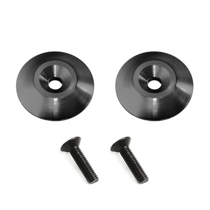 RC Car Repair Kit 1/8 2pcs Rear Tail Wing Gasket RC Car General Purpose Fixed Tail Protection Accessories(Black) - color: Black