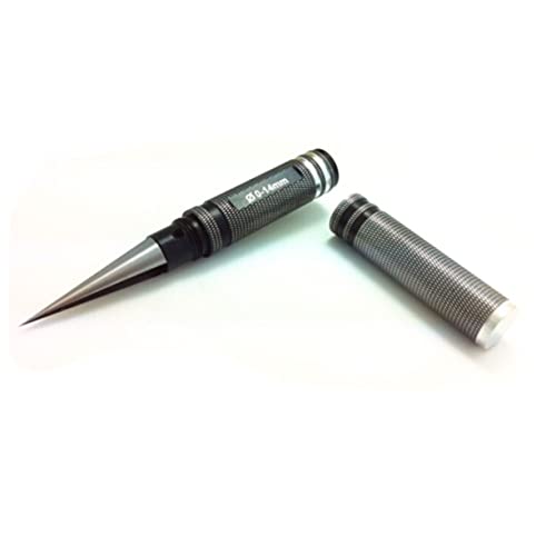 Lurrose Aluminum Alloy RC Model Hole Opener Reamer 0-14mm for DIY Projects and Repairs Versatile Drilling Tool