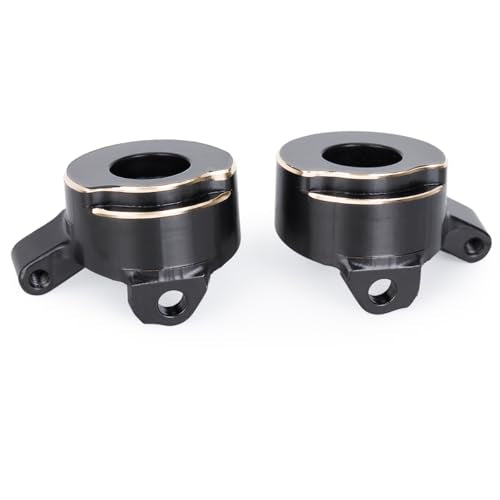 Brass Steering Knuckles Set for Axial SCX30 1/30 RC Crawler, Left & Right Pair with Bearings and Screws, 11.7g