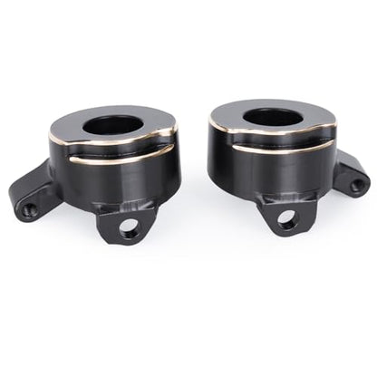 Brass Steering Knuckles Set for Axial SCX30 1/30 RC Crawler, Left & Right Pair with Bearings and Screws, 11.7g