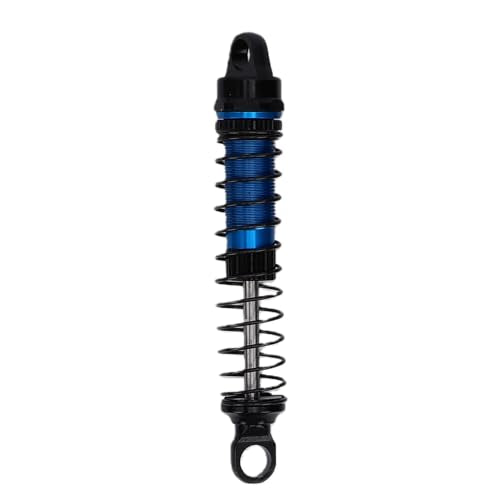 60MM Threaded for 1/18 RC Crawler Upgrade, Aluminum Alloy Damper Replacement Parts Compatible with Bronco K10, 4PCS (Blue) - color: Blue