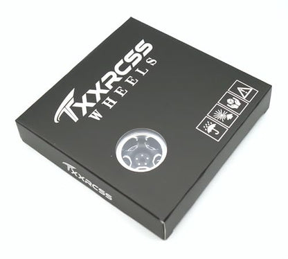 RC 1.0 Beadlock Wheels Offsets -2 Aluminum Rims for AX24 1/18 TRX4M All 1/24 Scale SCX24 Deadbolt RC Crawler Car Wheels Upgrades 4Pc (Black & Silver) - color: Black & Silver