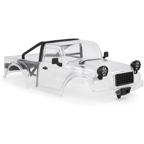 1/18 RC Pickup Truck Body Shell, ABS Impact-Resistant Upgrade for TRX4M Defender/Bronco/Wrangler (Clear Body) - color: Clear Body