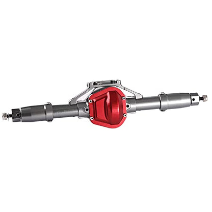1:10 Rock Crawler Axle, Aluminum Alloy Front and Rear Axle for Axial SCX10 RC Crawler Car (Titanium) - color: Silver