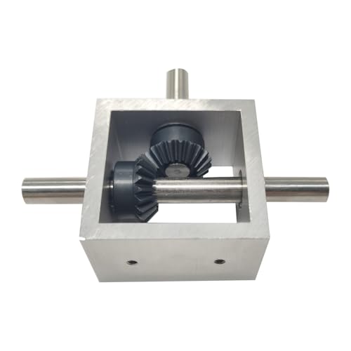 1:1 Right Angle Bevel Gearbox 1.5 Module 20 Teeth 90° Angle Drive Steering Gear Device Simple Mechanical DIY Module with 10mm Shaft - size: 10mm shaft, style: 1 output shaft