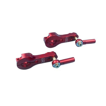 RC Boat 25T Metal Servo Arm Linkage Assembly M2 Ball Joint Rod End Set Adjustable Pushrod 110mm to 250mm CNC Aluminum Steering Link(200mm) - size: 200mm