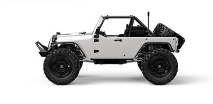 Helidirect MJX H12Y+ 1/12 Scale RC Car High-Torque 3650 Brushless BLDC Motor Aluminum Shell 12km/h 4WD RC Rock Crawler Off-Road All Terrain Model for Adults (Silver (H12Y+)) - color: Silver (H12y+)