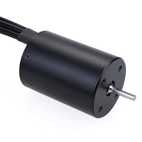 Waterproof 3650 3900KV Brushless Motor with 60A ESC Program Card Combo for 1/10 RC Car Truck Toy - color: Black-2