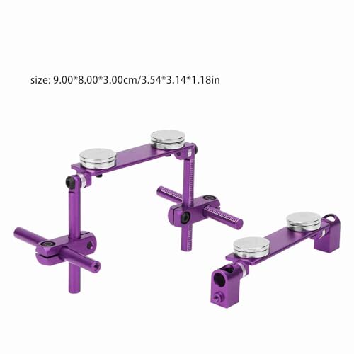 RC Car Body Post, Aluminum Magnetic Invisible Body Shell Mount Column Kit for HSP 1/10 SakuraS XI CS Tamiya416/417 T3/T4/94123 RC Racing Car (Purple) - color: Purple