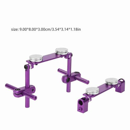 RC Car Body Post, Aluminum Magnetic Invisible Body Shell Mount Column Kit for HSP 1/10 SakuraS XI CS Tamiya416/417 T3/T4/94123 RC Racing Car (Purple) - color: Purple