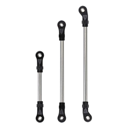 INJORA Stainless Steel Link Rod Linkage Plastic Rod End Set 312mm Wheelbase for 1/10 TRX4 RC Crawler Car - size: For 313mm TRX4