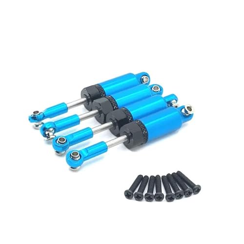 RC Crawlers Components For HSP 18321 18322 18311 18312 18301 18302 Metal Oil Shock Absorber Damper 1/18 RC Car Upgrade Parts Replacement Accessories(Blue) - color: Blue