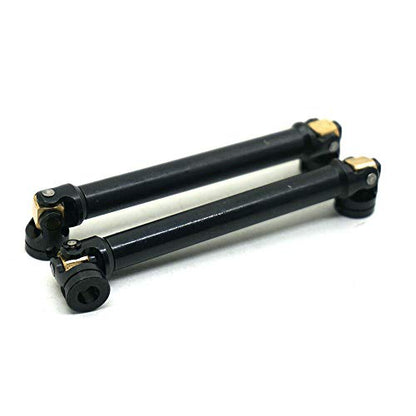 2PCS Stainless Steel Centre Drive Shaft CVD Upgrade Parts for 1/10 RC Crawler Axial SCX10 RC4WD D90 Redcat Gen7 /Pro Crawler (100-138MM)