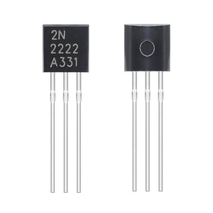 2N2222 2N2222A Amplifier Transistors NPN Silicon Transistor TO-92 60V 800mA (Pack of 200pcs) - style: 2N2222