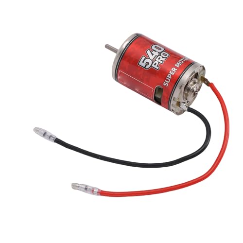 RC Crawler Motor, High Torque Copper Winding 55T, 540 Brushed Motor Direct Soldering Leads 1/10 Scale for RC Enthusiasts Off-Road Adventures Rock Crawling and Vehicle Upgrade Projects