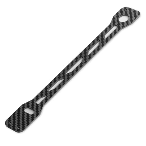 RC Carbon Fiber Battery Mount Plate Battery Retaining Mount Plate Battery Holder Strap Compatible with Tamiya TT02 1/10 RC On Road Touring Car Upgrade Parts