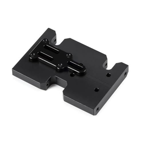 70mm Delrin Skid Plate with Adapter Plate for SCX10 II 2Low Transmission | With Axial 3 Gear Pattern, Front Link Mount Close Together, with Mounting Hardwares