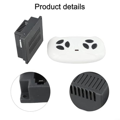 JR1958RX-2S 2.4G Receiver Remote Control For Children's Electric Riding Toy Car, 12V Wireless Transmitter With Slow Start Function, Compatible With Battery Powered Vehicles (Full Set)(full set) - size: full set