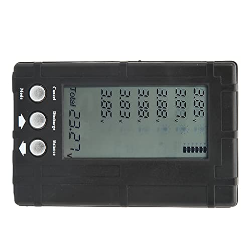 LiebeWH Battery Balancer Battery Voltage Meter Capacity Checker with LCD Display 3 Control Keys Overheat Prevention for LiPo Model Airplane