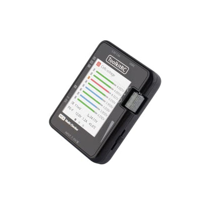 ToolkitRC MC8 Mini Size Cell Checker 32 Bit Battery Multi-Checker PWM Output PPM SBUS Readout for lipos ESC Servo Tester Tool Multi Tool with USB-C Fast Charging