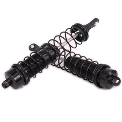 Rc Damper For Buggy Truck Crawler 1/8 2PCS Set Adjustable 140mm Aluminum Shock Absorber Damper Rc Car Upgrades Parts(Black) - color: Black