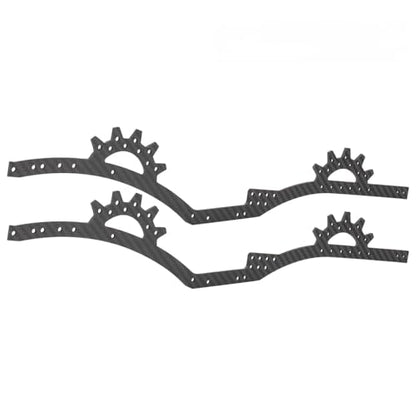 Carbon Fiber LCG Chassis Kit Frame Rails Skid Plate CMS Servo Panhard Mount for 1/10 RC Rigs Crawler Capra SCX10 II VS4-10 Comp Builds DIY Parts (Carbon Fiber Chass Rails) - style: Carbon Fiber Chass Rails