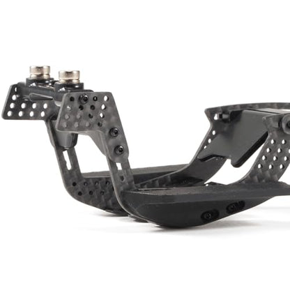1/24 LCG Chassis Kit, SCX24 Carbon Fiber Chassis Custom Builds, Performance Comp Rigs with High Clearance Adjustable Wheelbase for 1/24 RC Crawler SCX24 FCX24